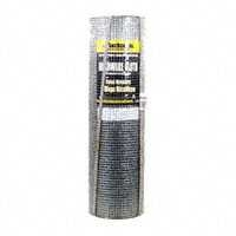 Jackson Wire 11 05 23 13 Hardware Cloth, 50 ft L, 24 in W, 23 ga Gauge, Square Mesh, 1/4 x 1/4 in Mesh, Galvanized