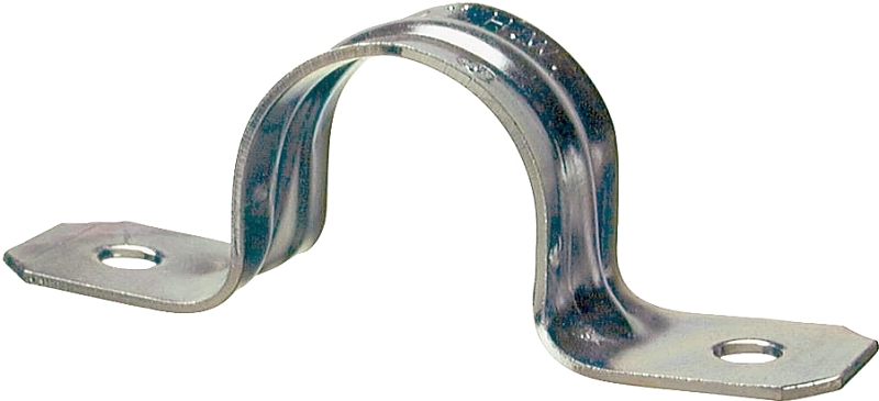 Halex 61230 2-Hole Rigid Conduit Strap, 3 in, Steel, Galvanized