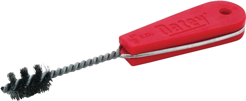 Oatey 31327 Fitting Brush, 5 in OAL, HCS Bristle, 1-1/2 in L Brush, Plastic Handle