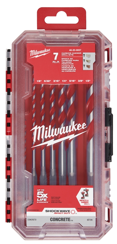 Dewalt dw5207 7 piece percussion masonry drill bit set outlet
