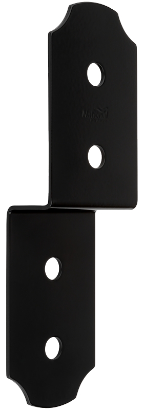 National Hardware Hartley 1219BC Series N800-024 Joist Tie, 10 in L, 3 in W, Steel, Powder-Coated/Storm Shine, Black