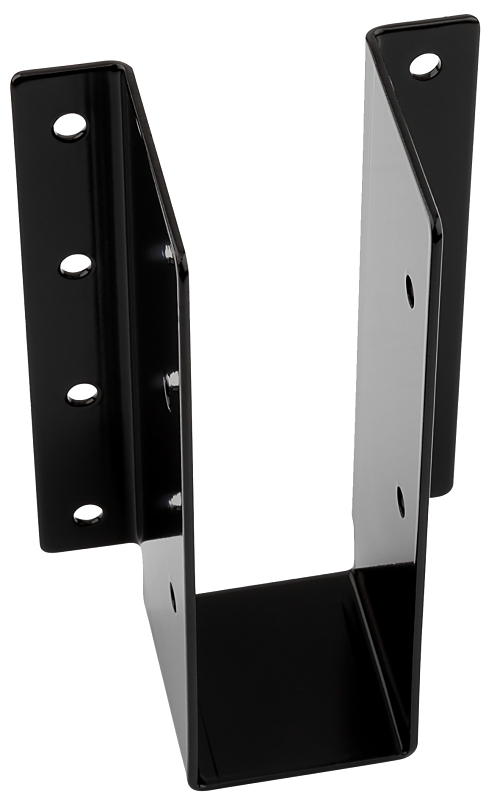 National Hardware 1221BC Series N800-019 Joist Hanger, 5-1/8 in H, 2 in D, 3-3/16 in W, 5-1/8 in, Steel, Black