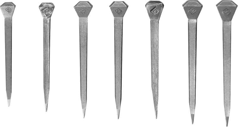 Diamond D5CH1N Horseshoe Nail, #5, 49.6 mm L, Steel