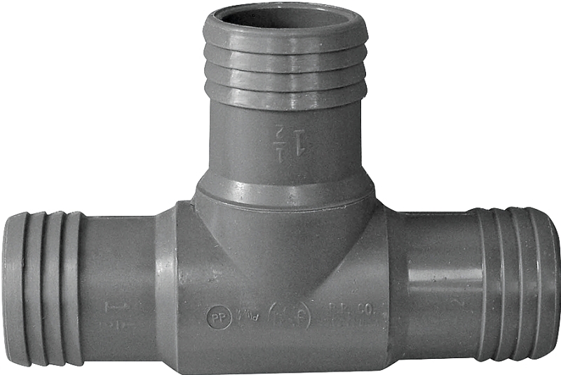 Boshart UPPT-15 Pipe Tee, 1-1/2 in, Insert, Polypropylene