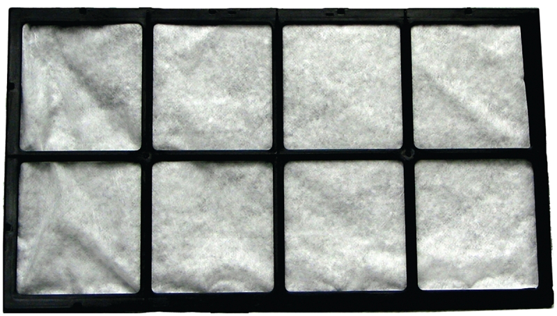 EssickAir 1051 Air Filter, 18-1/2 in L, 3/4 in W, Carbon Filter Media, Plastic Frame, White