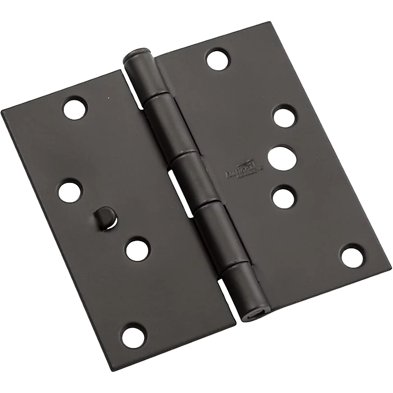 National Hardware N830-406 Door Hinge, Steel, Removable Pin, Full-Mortise Mounting, 55 lb