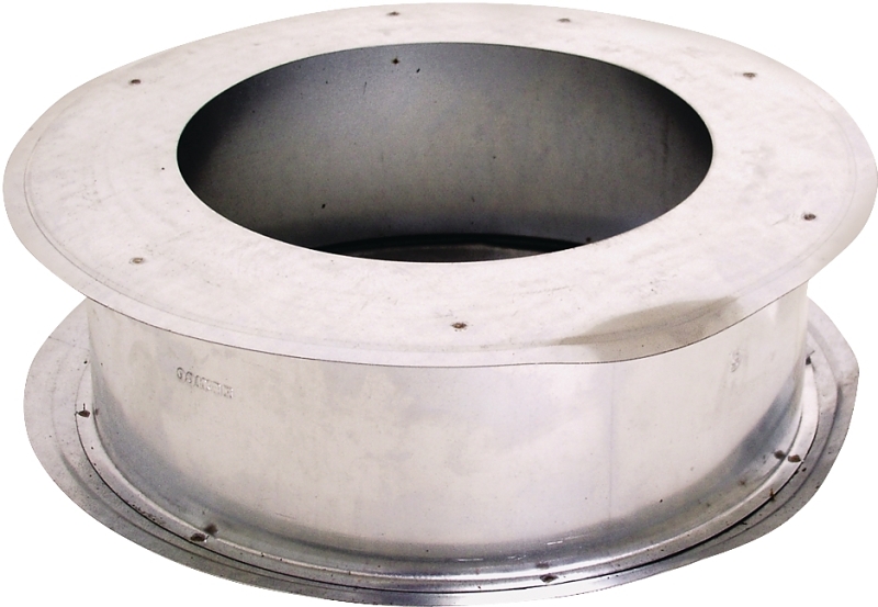 AmeriVent 5EWT Wall Thimble, 0.018 in Gauge, Steel, Galvanized, For: Type B Gas Vent