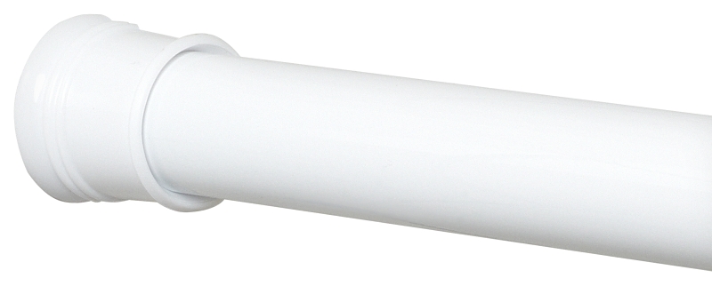 Zenna Home TwistTight Series 512W/502W Adjustable Shower Stall Rod, 40 in L Adjustable, 1 in Dia Rod, Steel