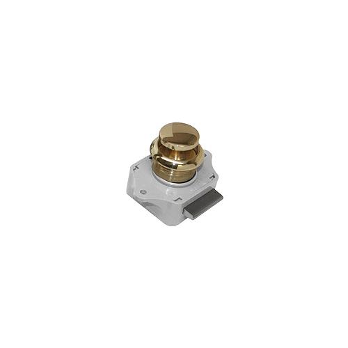Sea-Dog 2243011 Push Button Rim Latch, Polished Brass