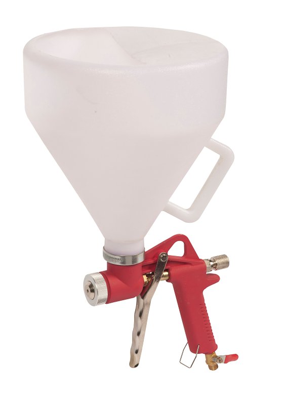 Hyde 09980 Air Texture Hopper Gun, 1.5 gal Hopper, 6.5 cfm, Metal/Plastic