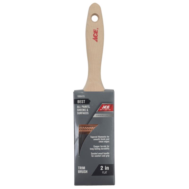 Ace Best 1-1/2 in. Flat Trim Paint Brush, Pack of 6