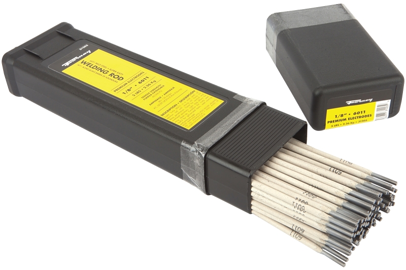 Forney 31205 Stick Electrode, 1/8 in Dia, 14 in L, Steel