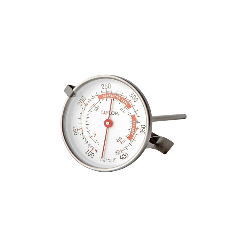 Taylor 5911N Candy/Deep Fry Thermometer, 100 to 400 deg F