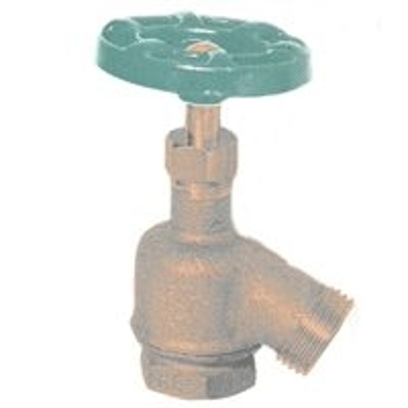 Arrowhead Brass 930LF Garden Valve, 1 x 3/4 in, FIP x Hose, 125 psi Pressure, 9 to 10 gpm, Wheel Handle Actuator, Green