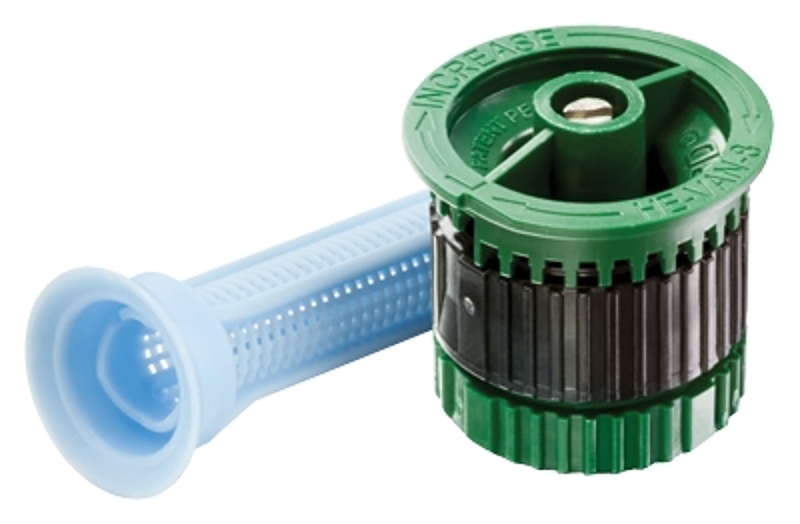 Rain Bird HEVAN08 Nozzle, 4 in H Pop-Up, 6 to 8 ft, 24 deg Nozzle Trajectory, Fixed Spray Nozzle