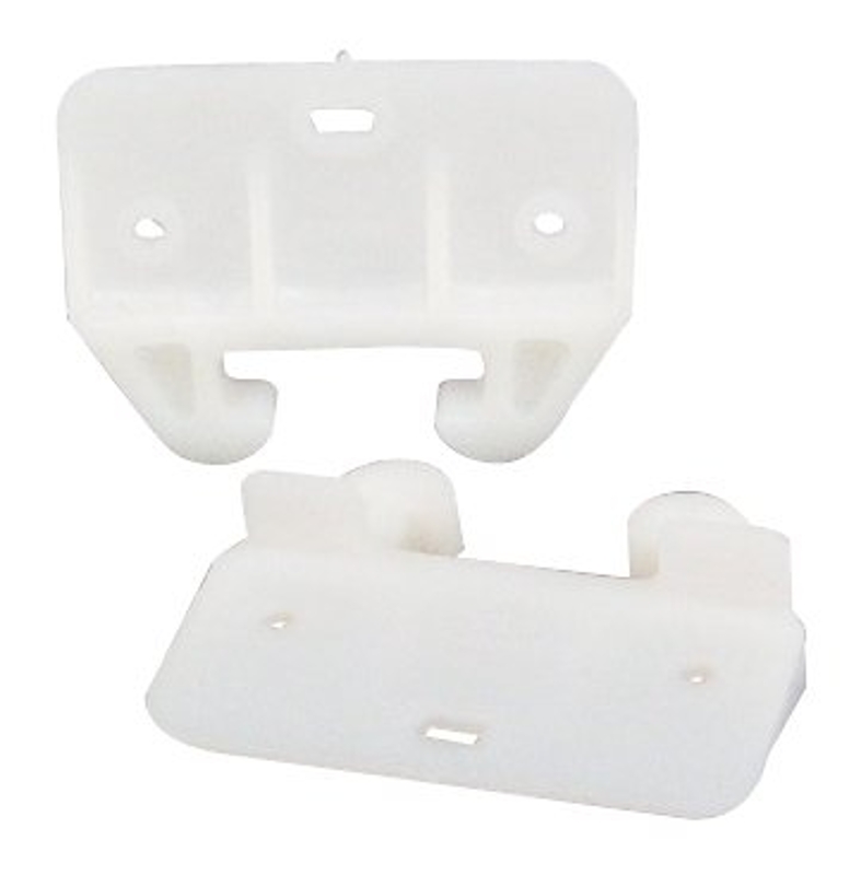 US Hardware WP-8813C Drawer Guide, Plastic, White, Pack of 6