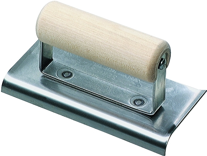 QLT CE384 Hand Edger, 6 in L Blade, 3 in W Blade, Steel Blade, 1/2 in Lip, 3/8 in Lip Radius, Wood Handle