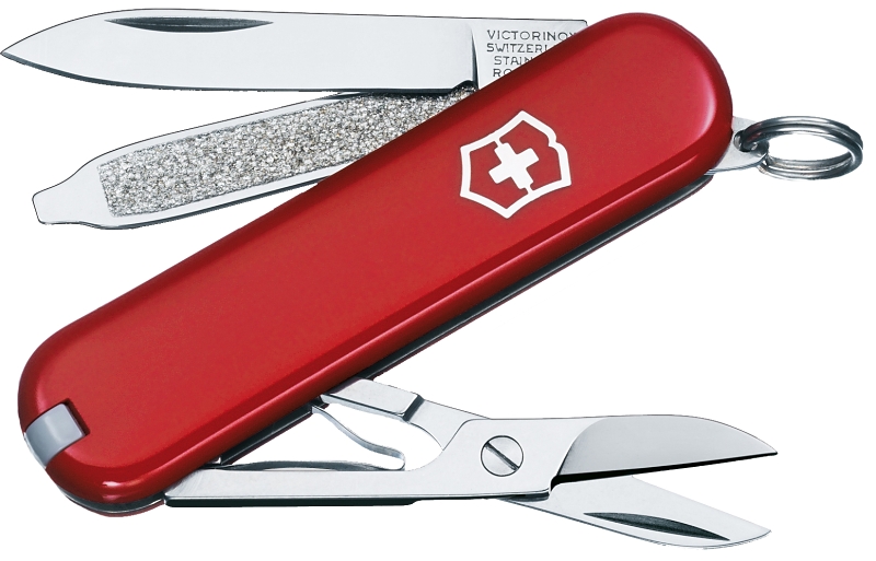 Victorinox 0.6223-X107 Pocket Knife, 7-Function, Stainless Steel, Red