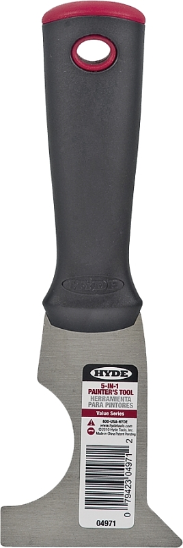 Hyde Value Series 04971 Multi-Tool, 2-1/2 in W Blade, 1-Edge Blade, Carbon Steel Blade, Polypropylene Handle
