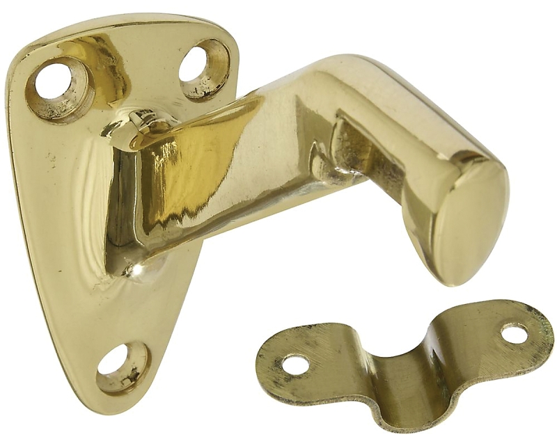 National Hardware N216-168 Handrail Bracket, 250 lb, Brass
