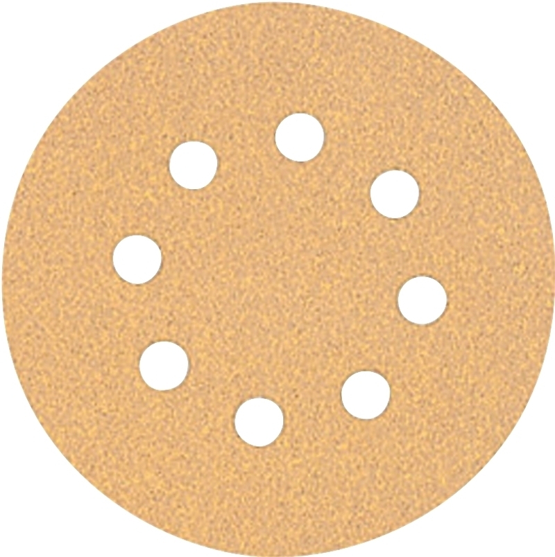 DEWALT DW4301 Sanding Disc, 5 in Dia, 80 Grit, Medium, Aluminum Oxide Abrasive, Paper Backing, 8-Hole
