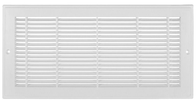 Imperial RG3010 Grille, 13-1/4 in L, 7-1/4 in W, Rectangular, Polystyrene, White, Powder-Coated