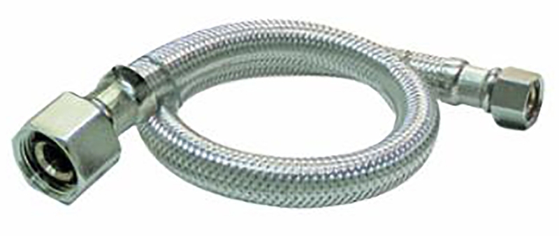 Plumb Pak EZ Series PP23849 Sink Supply Tube, 1/2 in Inlet, Flared Inlet, 1/2 in Outlet, FIP Outlet, 30 in L