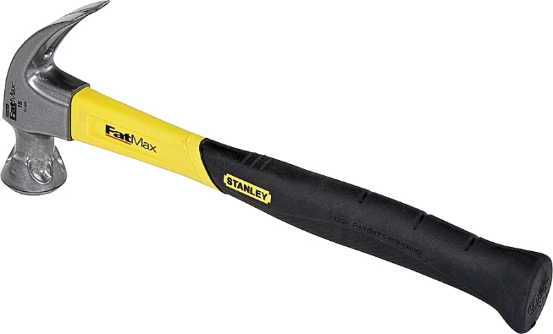 STANLEY FatMax 51-505 Graphite Nailing Hammer, 16 oz Head, Curved Claw Head, HCS Head, 13 in OAL