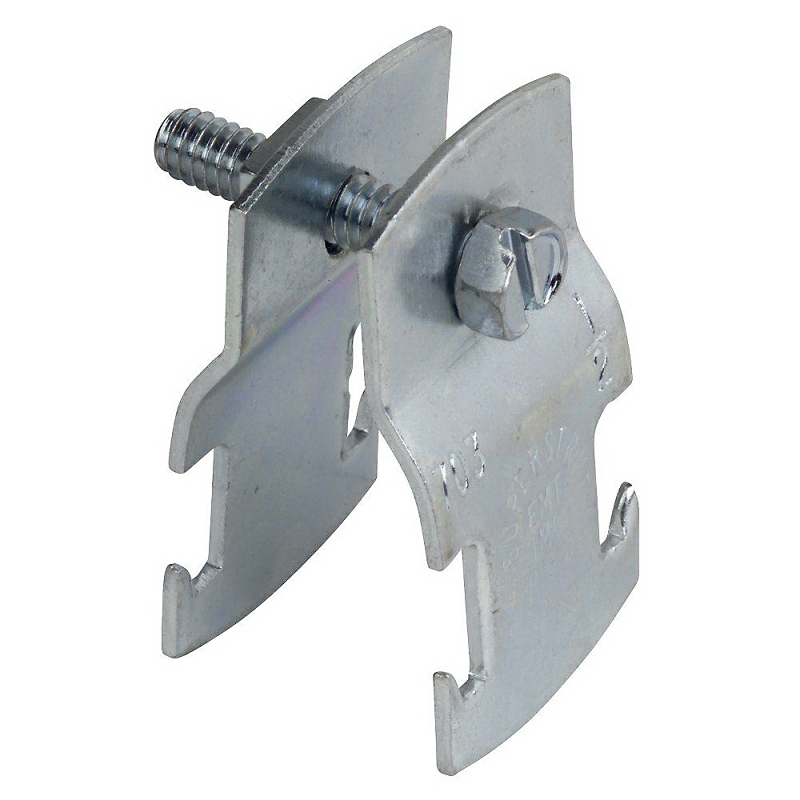 SuperStrut 700 Series Z703 1-1/4EG-10 Pipe Clamp, 1-1/4 in, Steel, Silver, Electro-Galvanized
