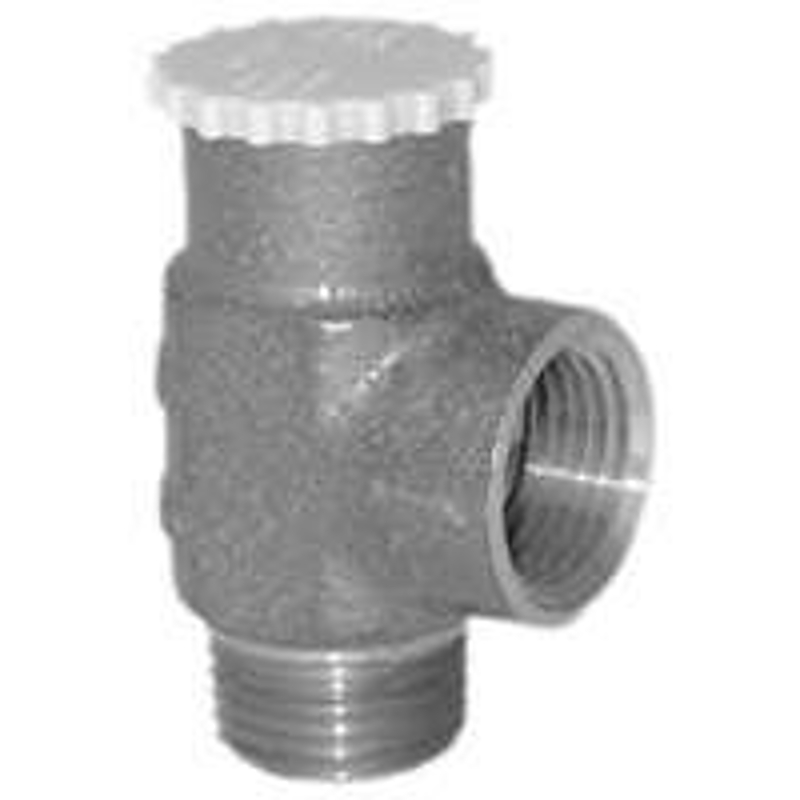 Simmons 450-5 Relief Valve, 1/2 in, 75 psi Setting, Brass Body