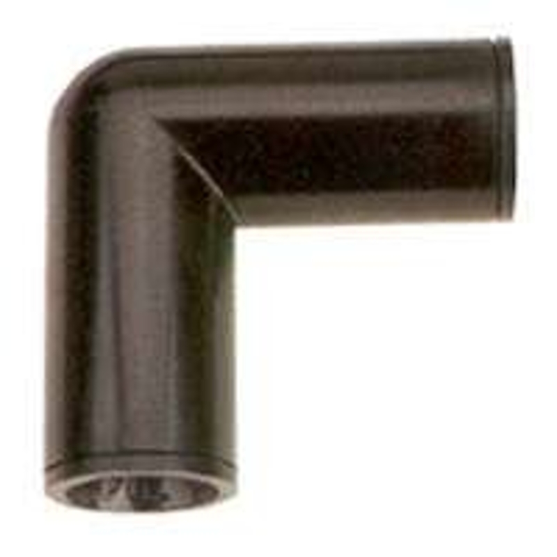 Raindrip 368G00UB Drip Elbow, 5/8 in Connection, Compression, ABS, Black