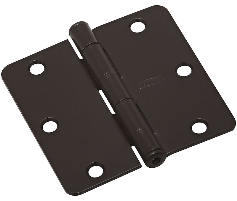 National Hardware N830-324 Door Hinge, Steel, Oil-Rubbed Bronze, Removable Pin, Full-Mortise Mounting, 50 lb