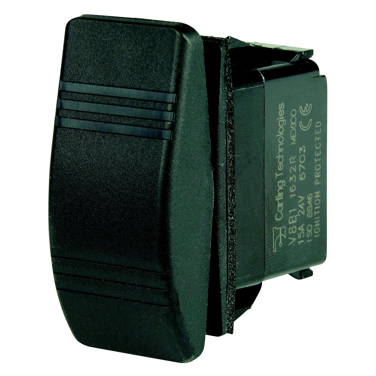BEP 1001804 Weather Resistant Contura Rocker Switch, (On)/Off/(On), SPDT, 1/4â³ Blade Terminals