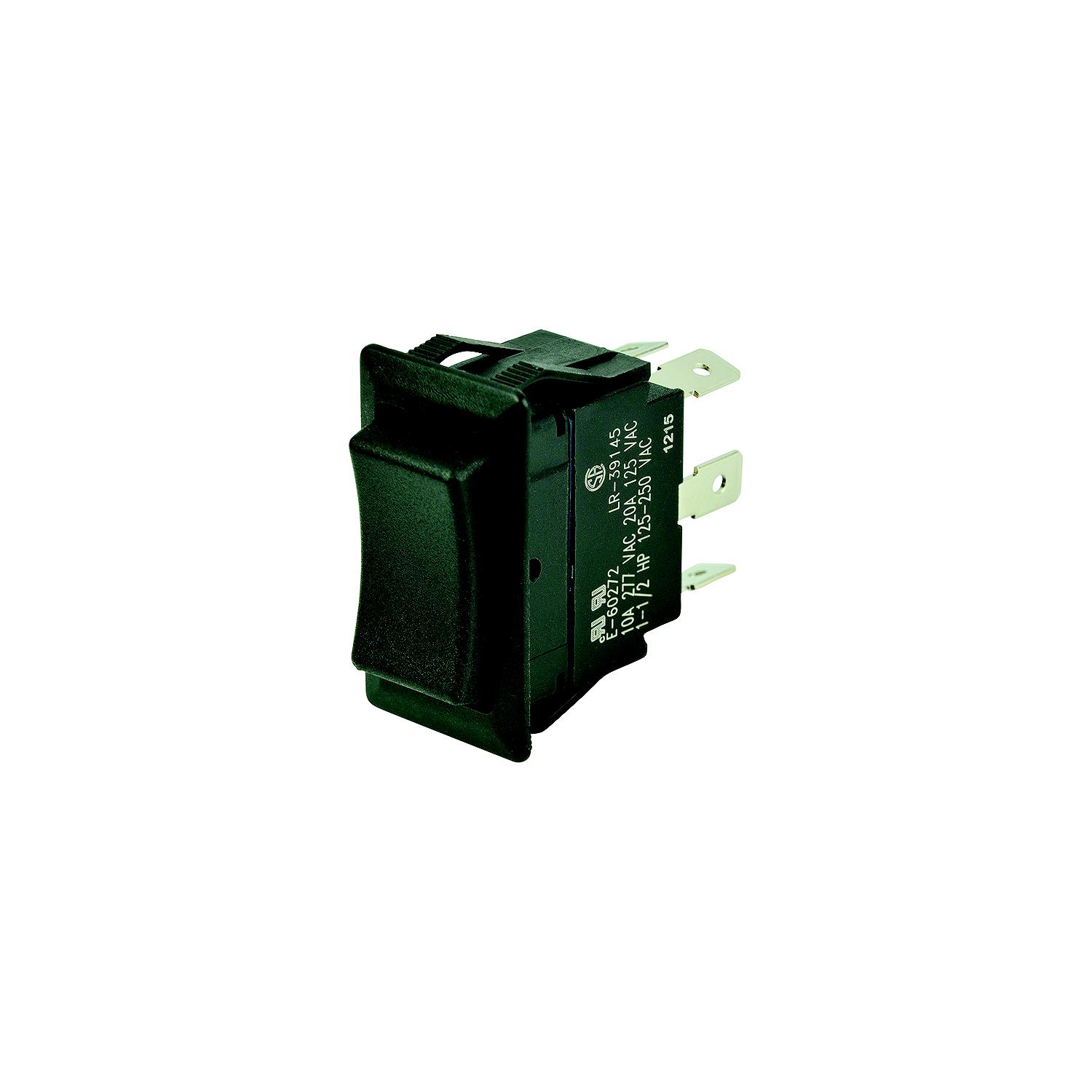 BEP 1001713 Rocker Switch, (On)-Off-(On), DPDT, 1/4â³ Blade Terminals