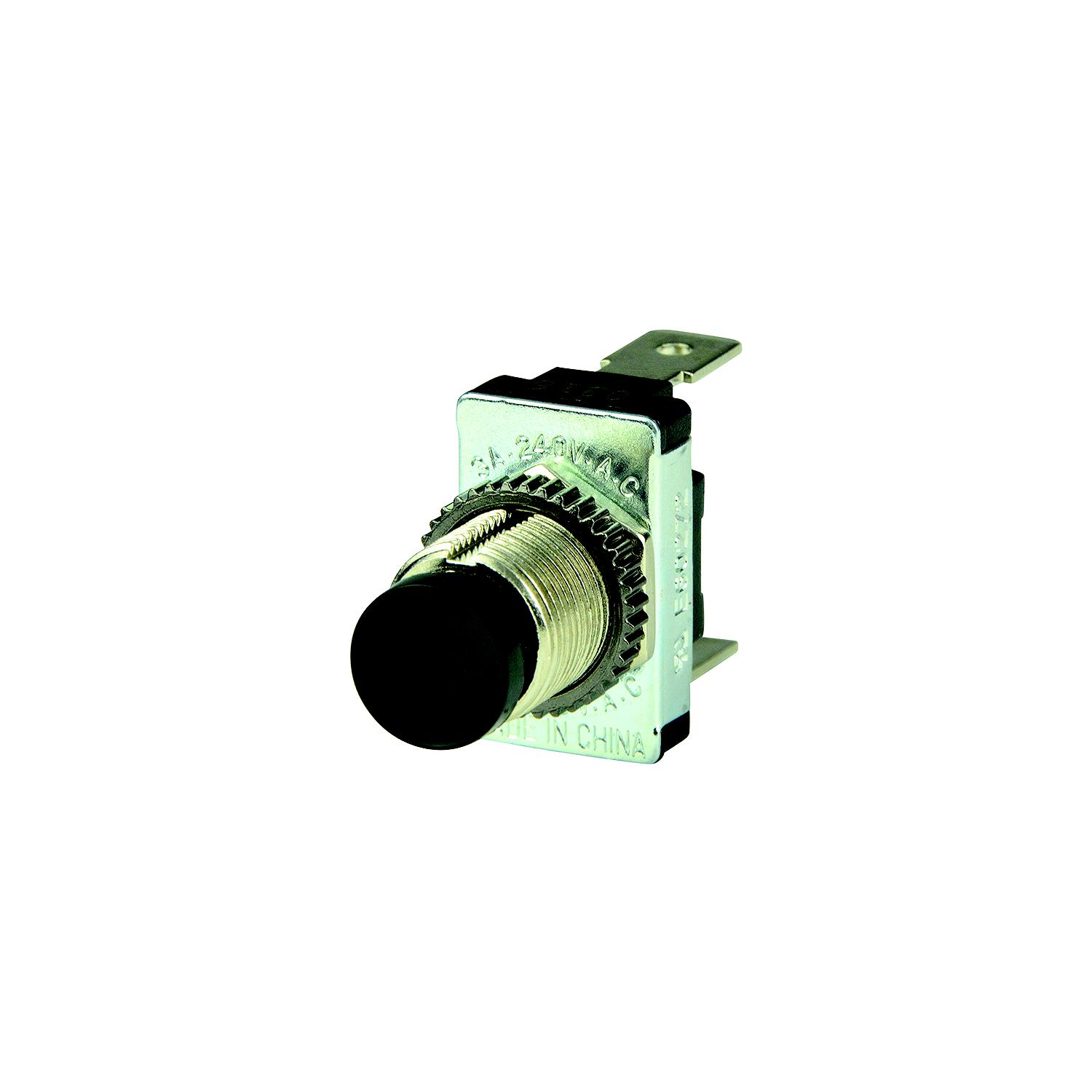 BEP 1001402 Momentary Contact Switch Off/(On), Black