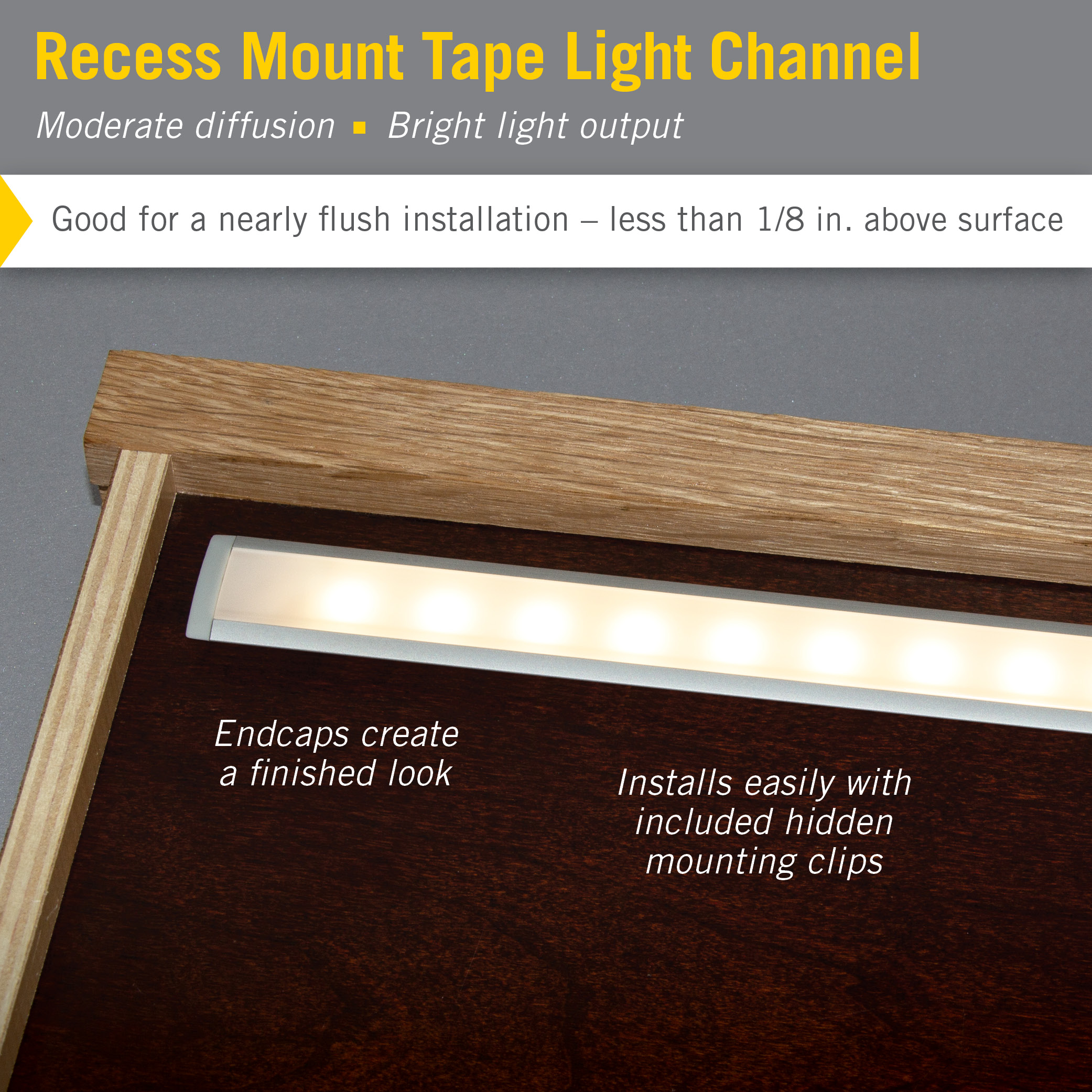 LED Tape Light Mounting Channel - Picture 17 of 26