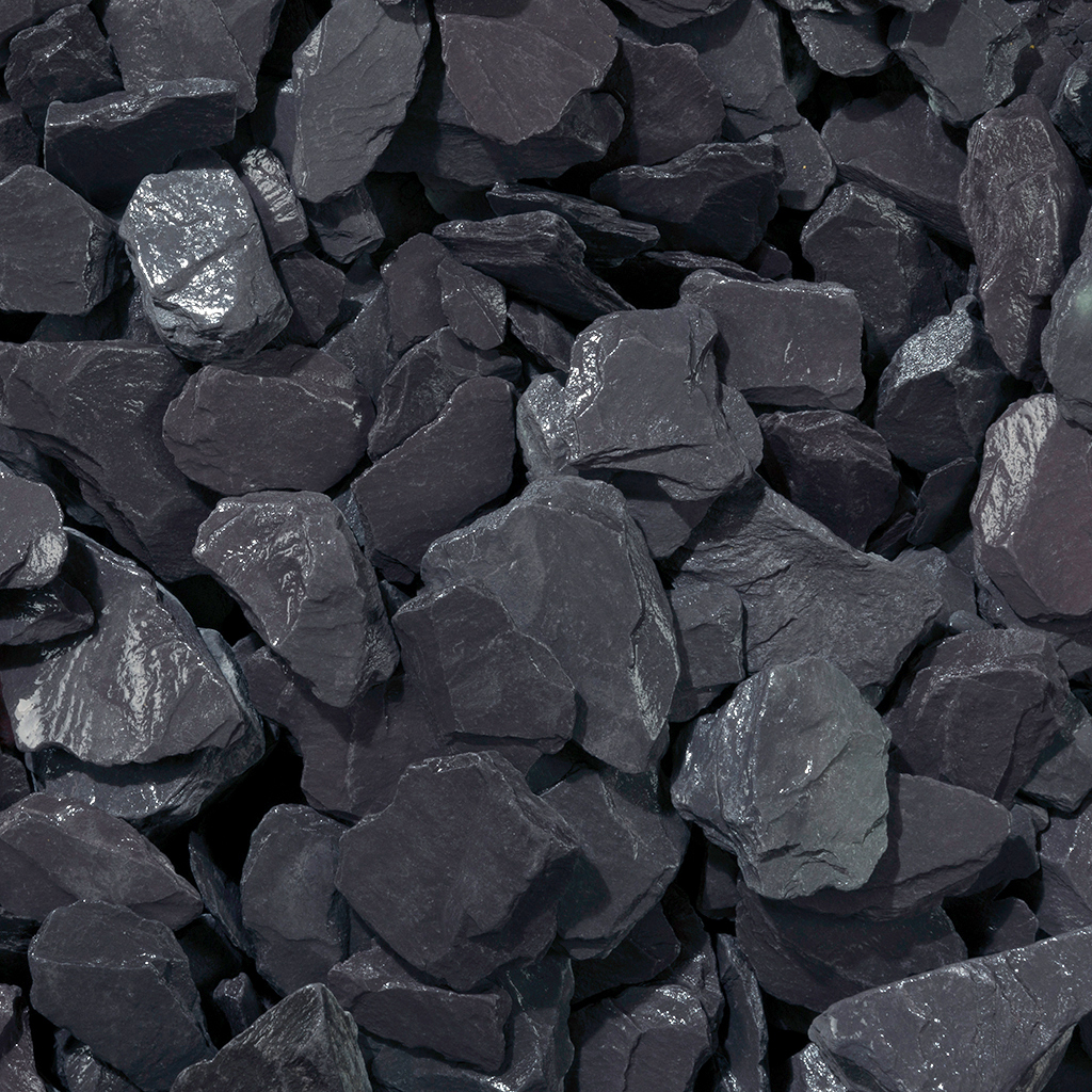 Black slate chippings 40mm bulk bag outlet