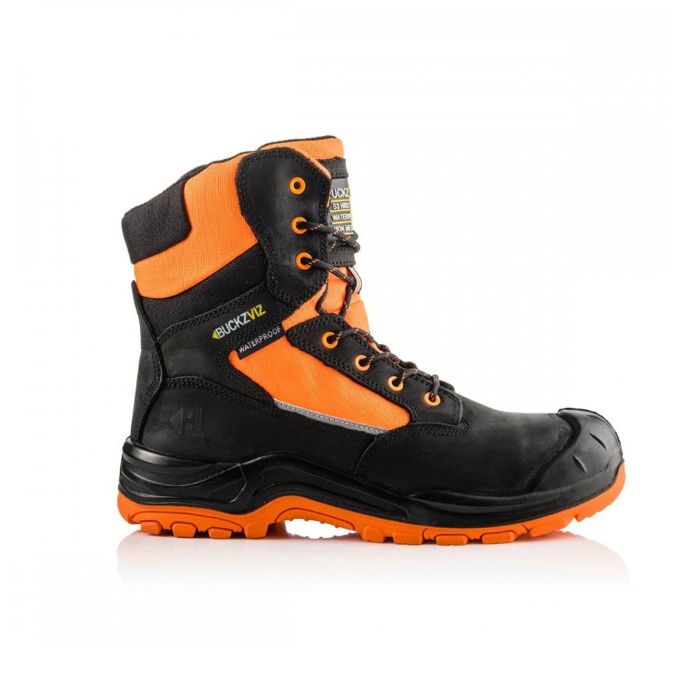 Black and orange work boots best sale