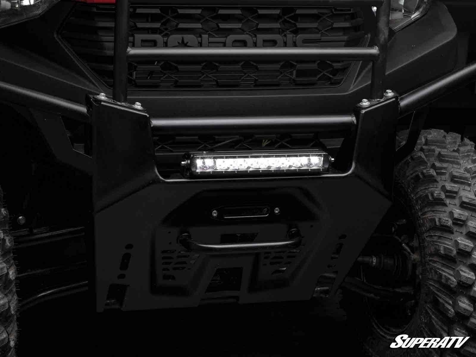 SuperATV Can-Am Maverick X3 12" Shock Tower Light Bar Mount with 12" LED Single Row Light Bar