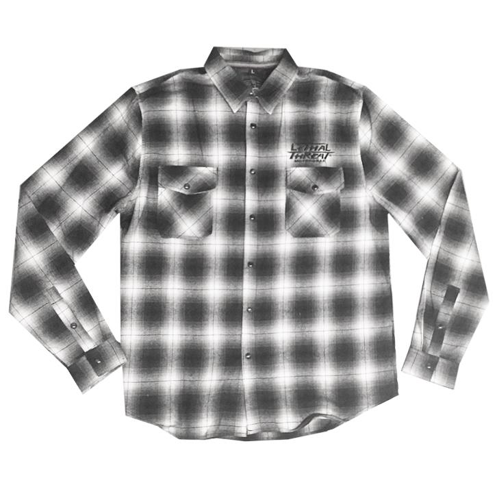 Chemise boutonnée à carreaux pour moto Lethal Threat Kustom