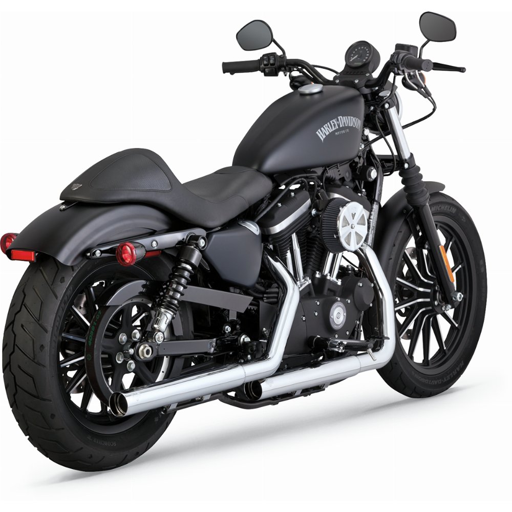 Vance & Hines Straightshots HS Slip-On Exhaust for Harley Davidson (Chrome)