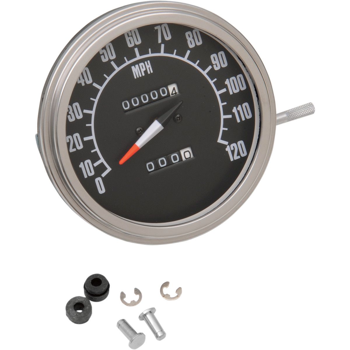 Compteur de vitesse Drag Specialties 5" monté sur tableau de bord (mph)