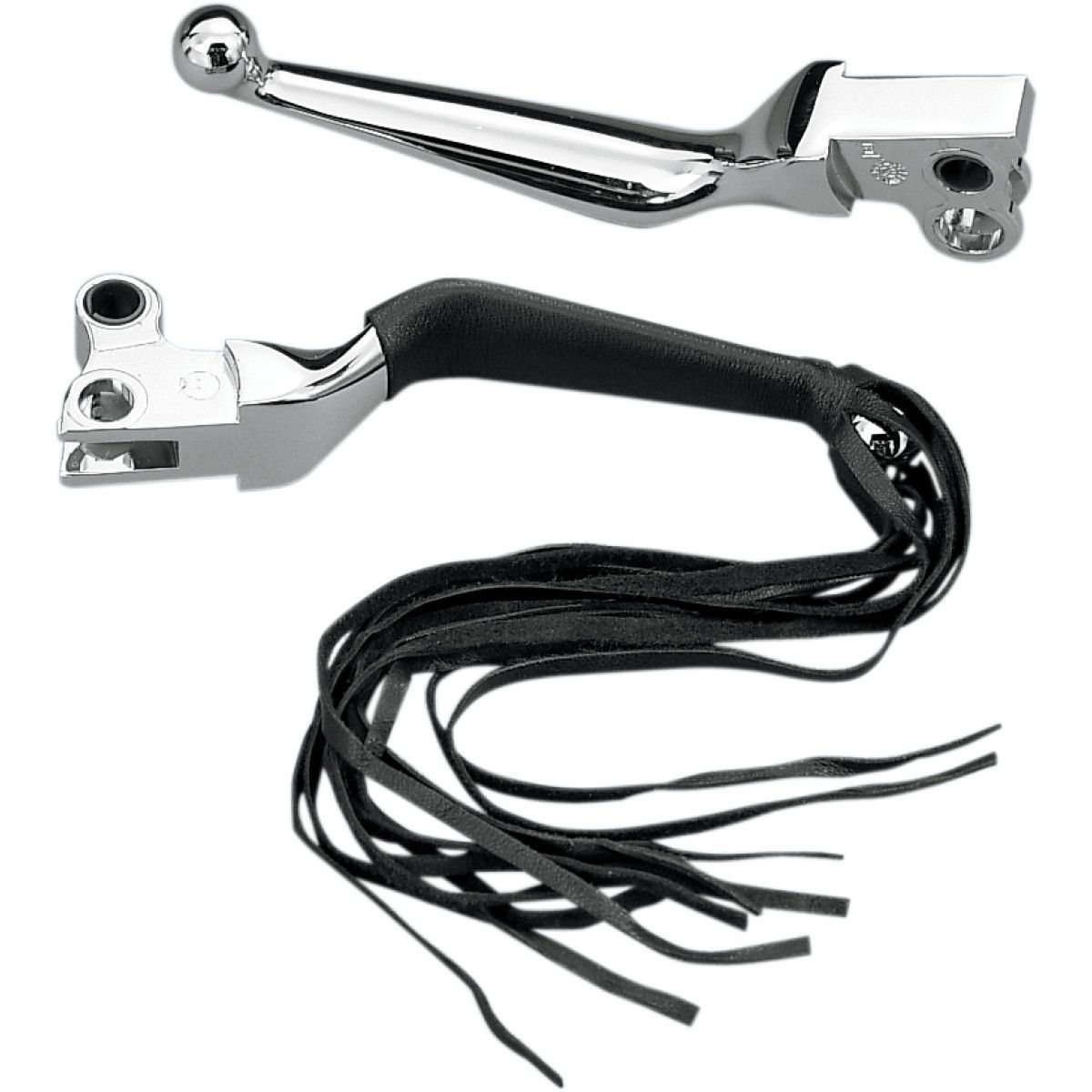 Couvre-leviers en cuir à franges Drag Specialties