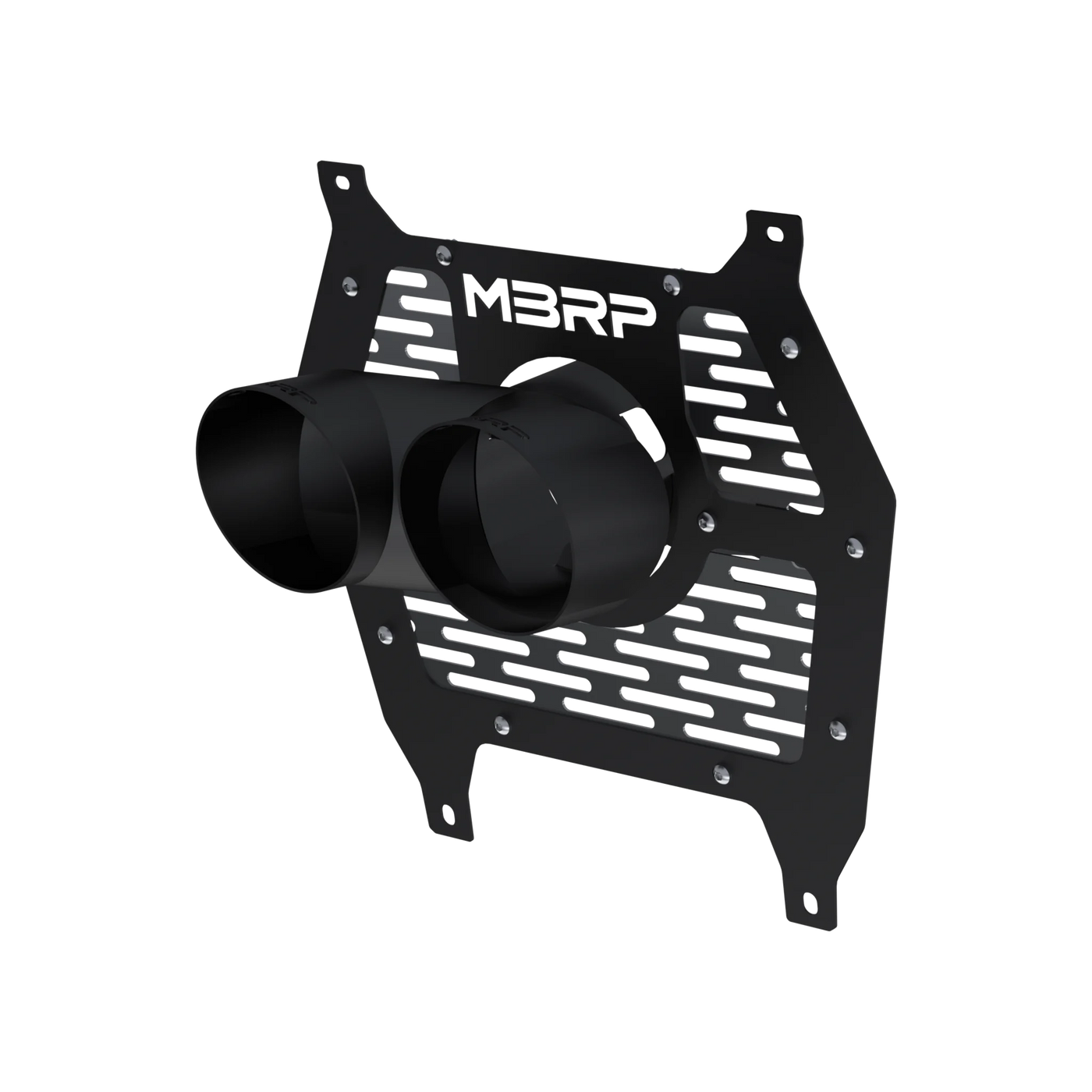 MBRP Black-Coated Steel Dual Outlet Tip with Shield