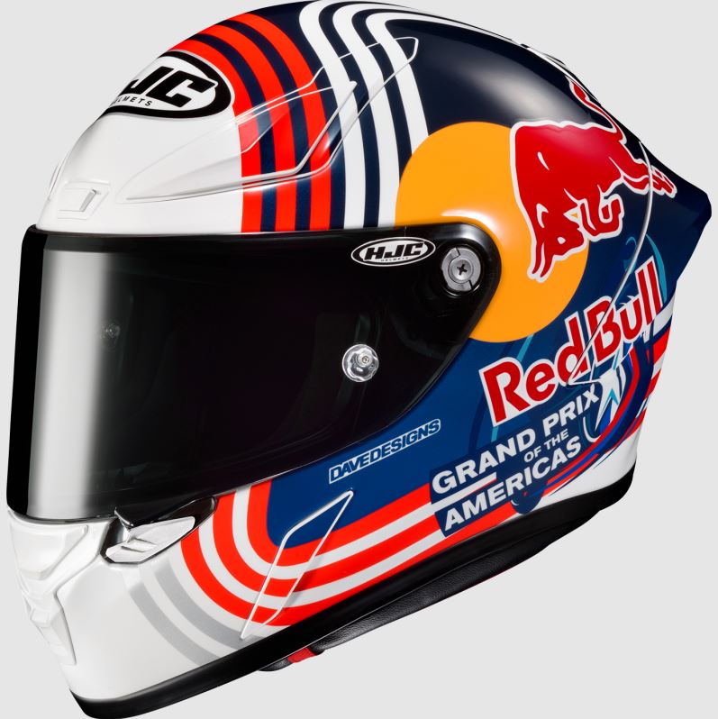 HJC RPHA 1 Red Bull Austin GP Helmet