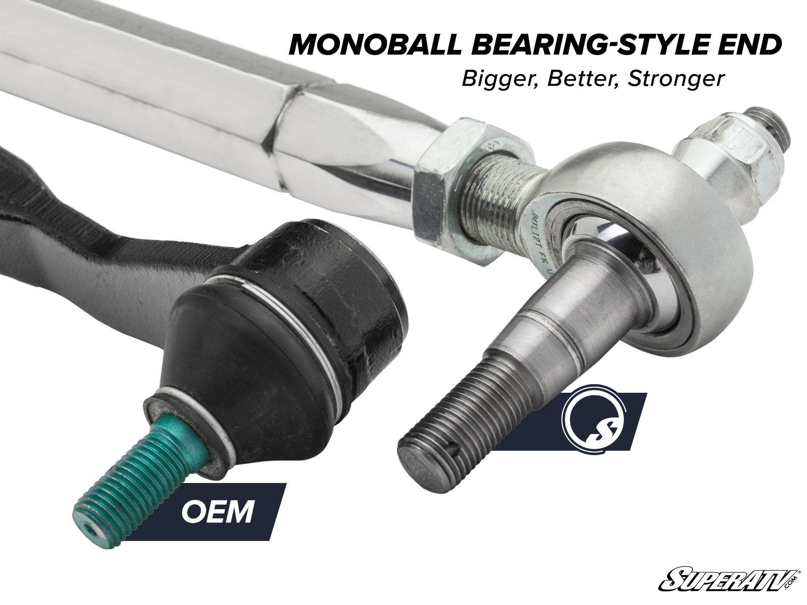 SuperATV Polaris RZR XP Heavy Duty Steel Bar Tie Rod Kit