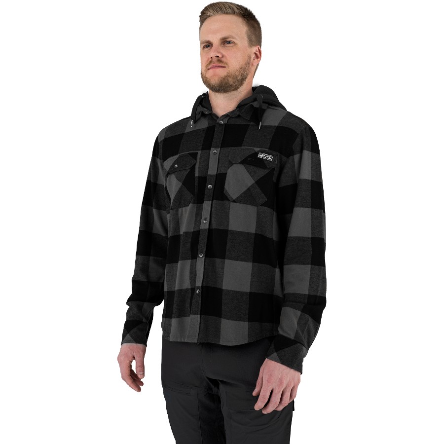 FXR Timber Hooded Flannel Shirt (Closeout)