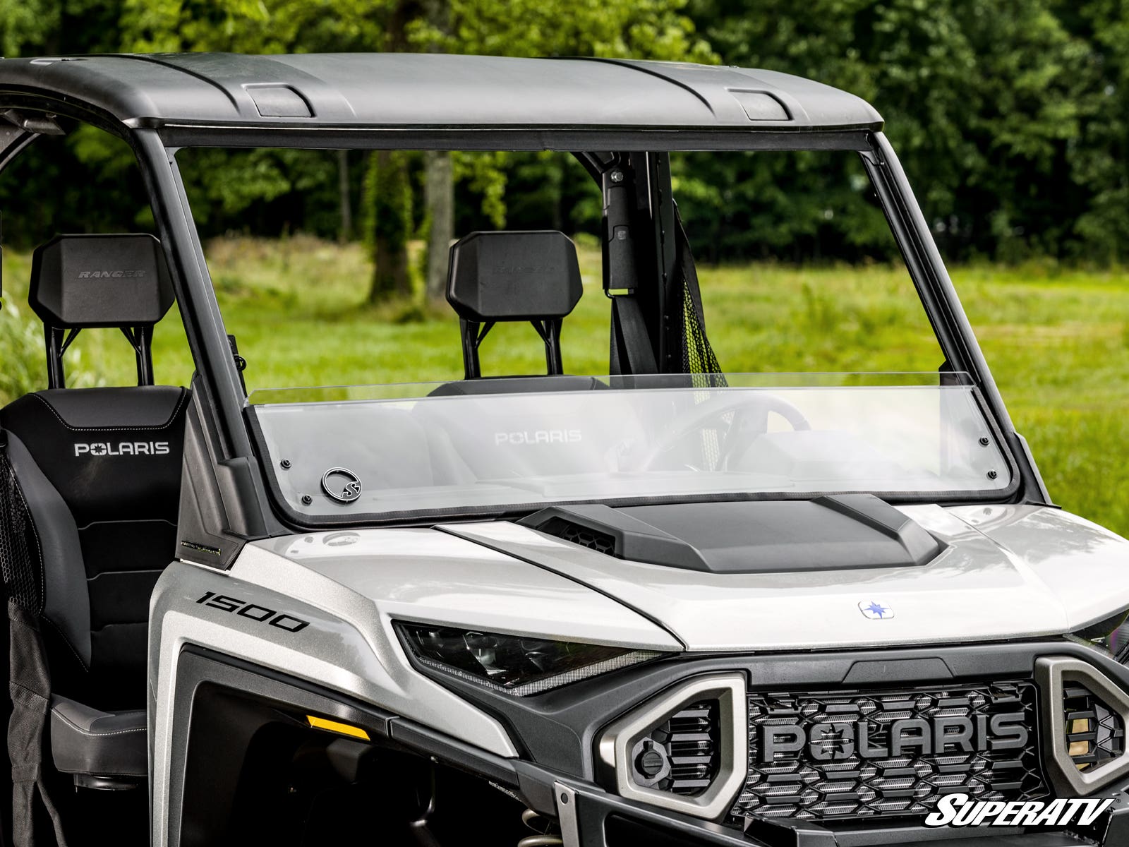 SuperATV Scratch Resistant Polycarbonate Half Front Windshield