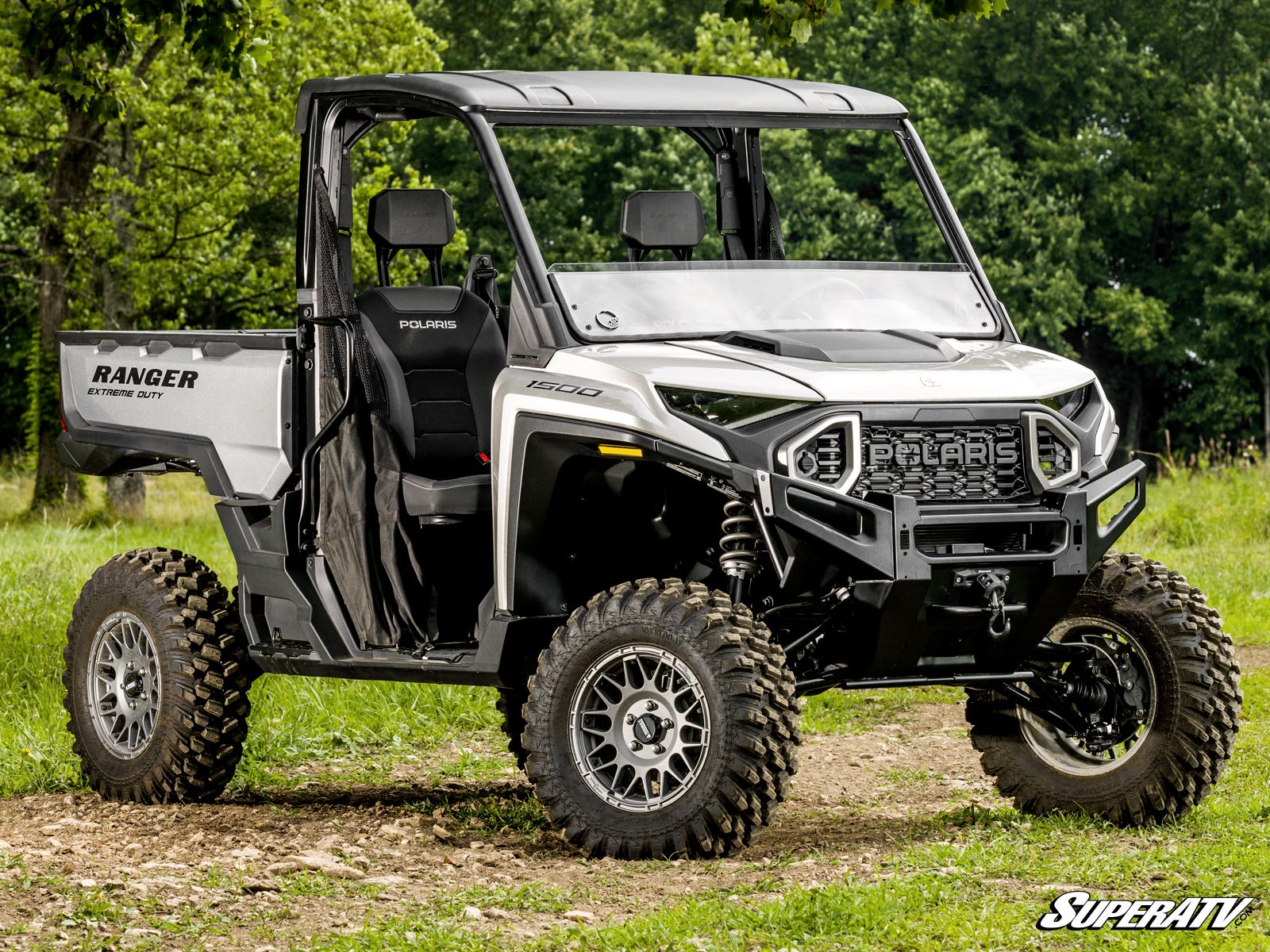 SuperATV Scratch Resistant Polycarbonate Half Front Windshield