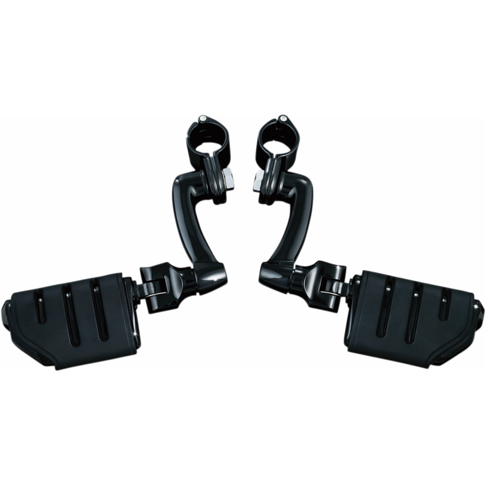 Chevilles doubles décalées Kuryakyn Longhorn avec supports, chevilles doubles Trident